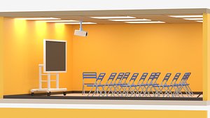 Cartoon Conference Room Interior