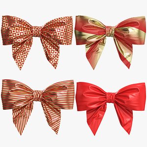 3d ribbon bow cute cartoon