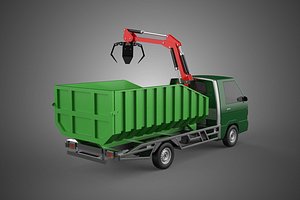 GRAPPLE TRUCK WOOD LOG TREE LOADER CRANE LIFT GRABBER PICKUP CAR 3D model