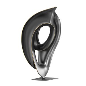 Abstract Bronze Sculpture by Trevor Askin time warp 3D