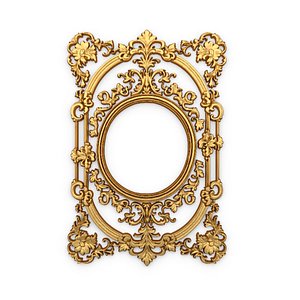 3D Plaster decorative frame ornament 15 model