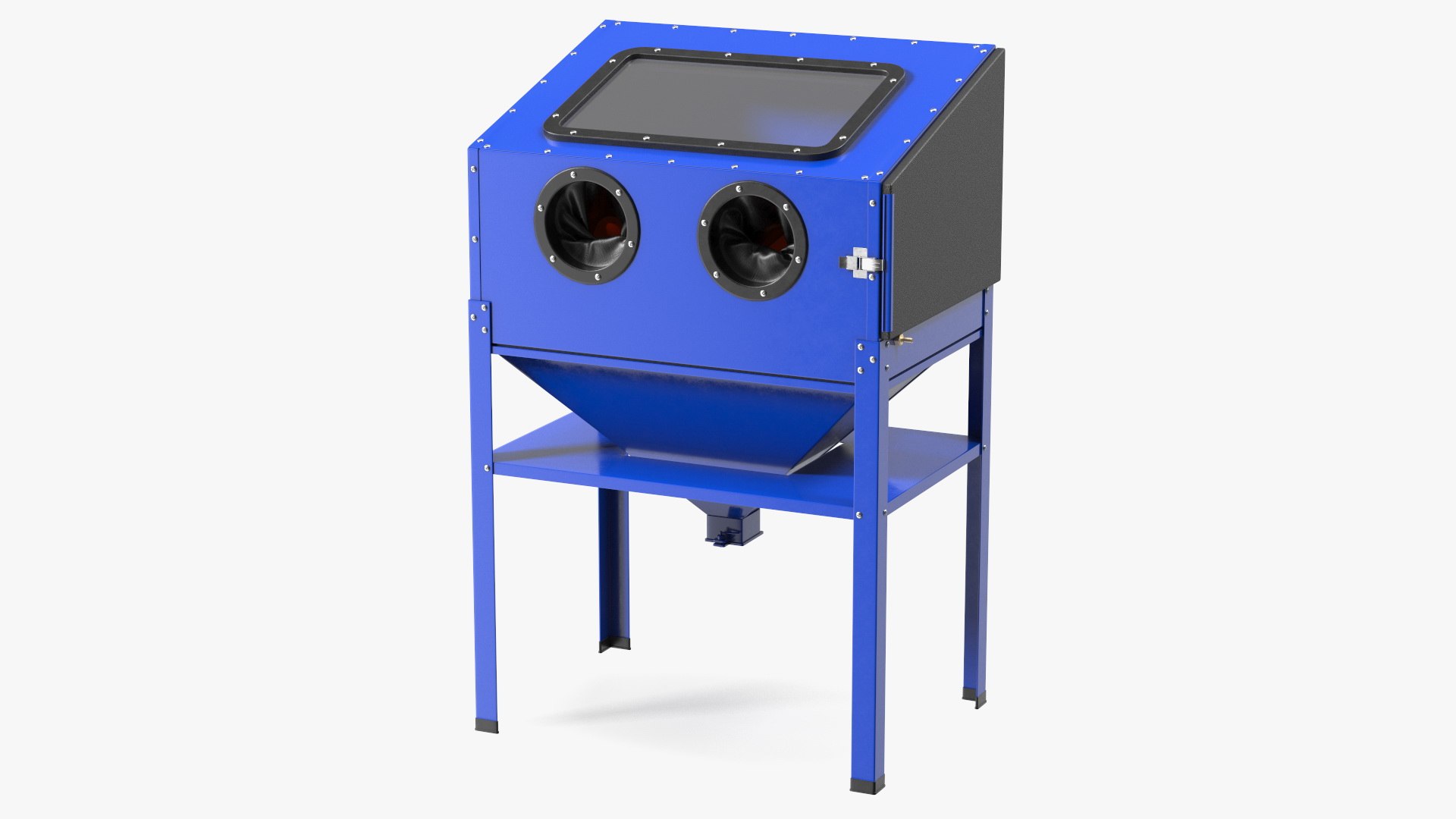 Sandblast Cabinet Blue 3D model preview