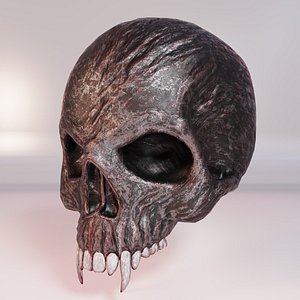 3D Steel Skull