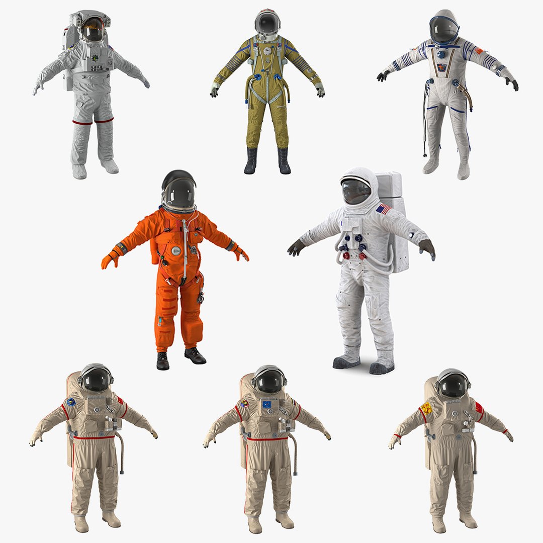 Space Suits Collection 5 3D model preview
