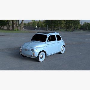 Fiat 500 Nuova 1957 HDRI 3D Model