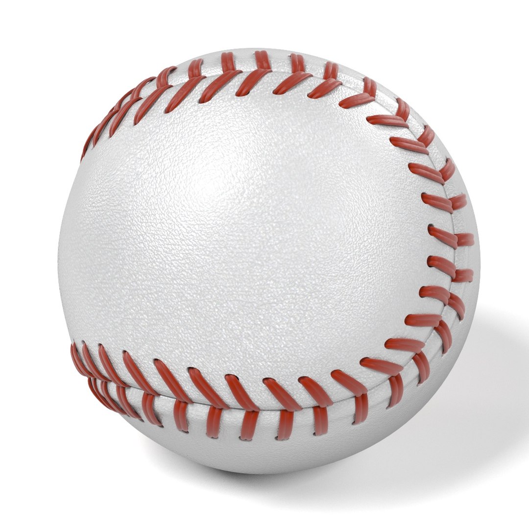 3d Model Ball Baseball Base