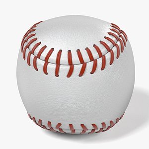 3d model ball baseball base