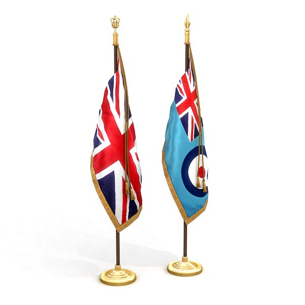 3D united kingdom flag pack model