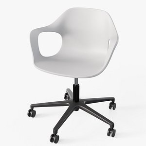 Hal Studio Armchair White - Modern PBR Office Chair