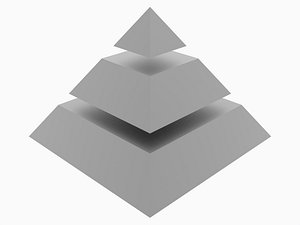 Pyramid Separated into 3 Parts