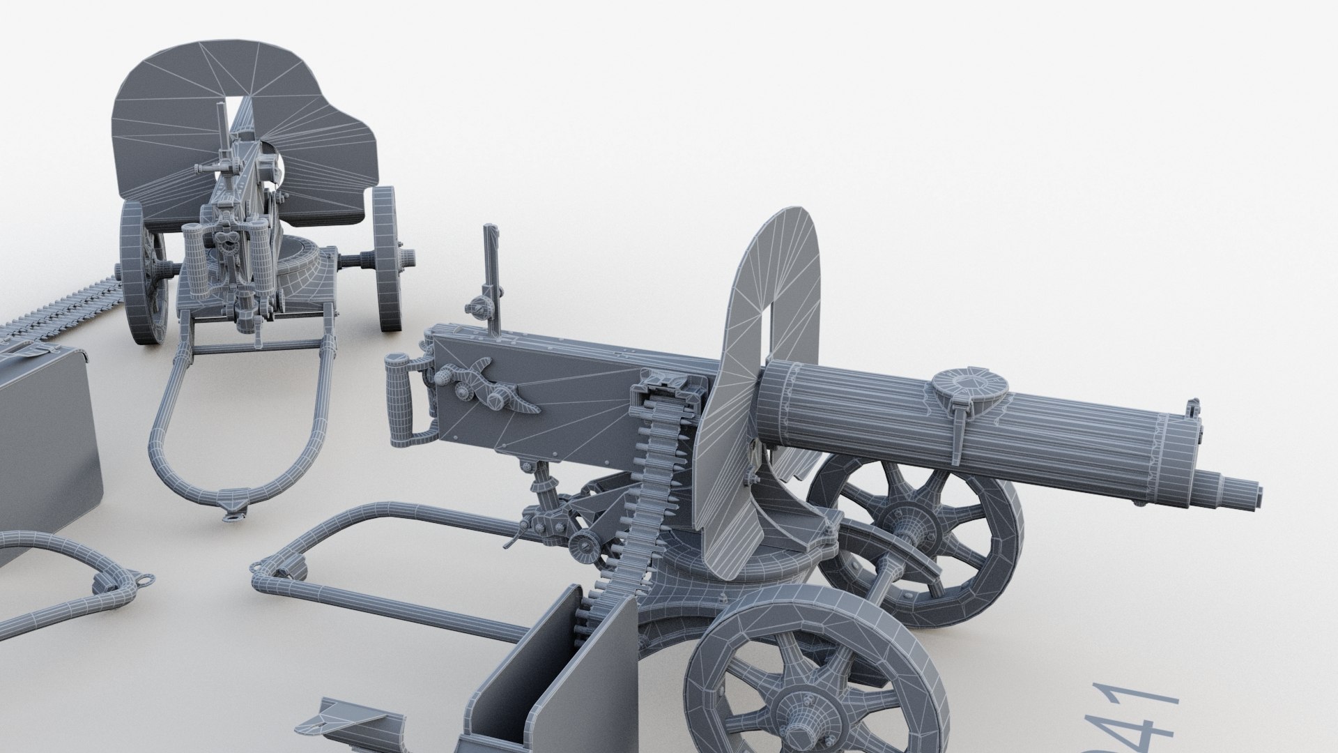 Maxim Machine Gun 3D - TurboSquid 1918547