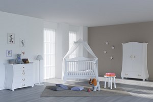 Childrens furniture set Pali TULIP BABY White