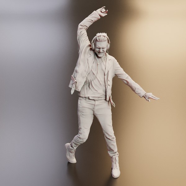 Young Man 3D Scan Model 3D model