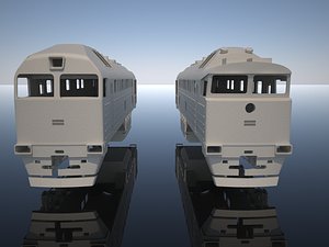 Russian Diesel Train Locomotive 2TE116