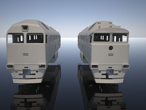 Russian Diesel Train Locomotive 2TE116