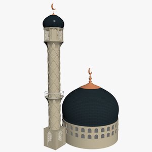 MOSQUE MINAR 3D model