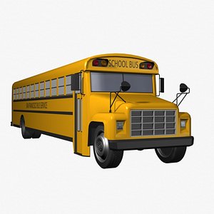 3d model of school bus