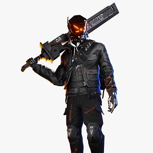 Cyberpunk Borz Robot