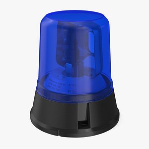 Flashing Rotating Beacon Blue