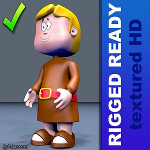 cartoon character 3D model