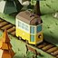 LowPoly Cartoon old Tram 3D 모델