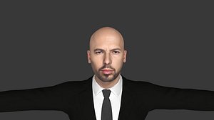 Andrew Tate Hyper Realistic Full Body Fully Rigged 3D Character