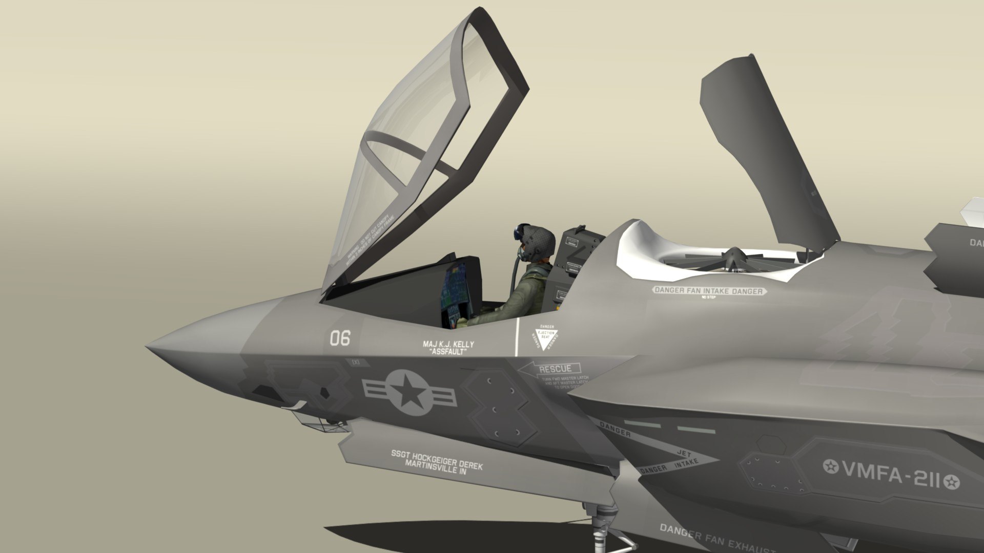 Lockheed Martin F-35B VTOL 3D Model - TurboSquid 1967081