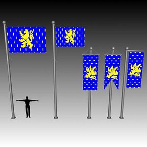 3d flag banner