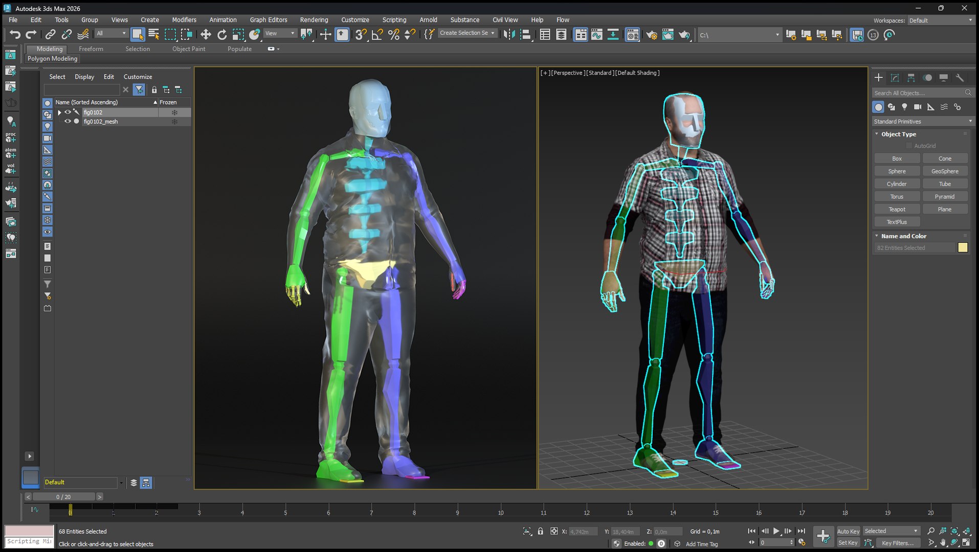 Rigged Man Character - 3D Scanned Figure 0102 3D Model - TurboSquid 2410074