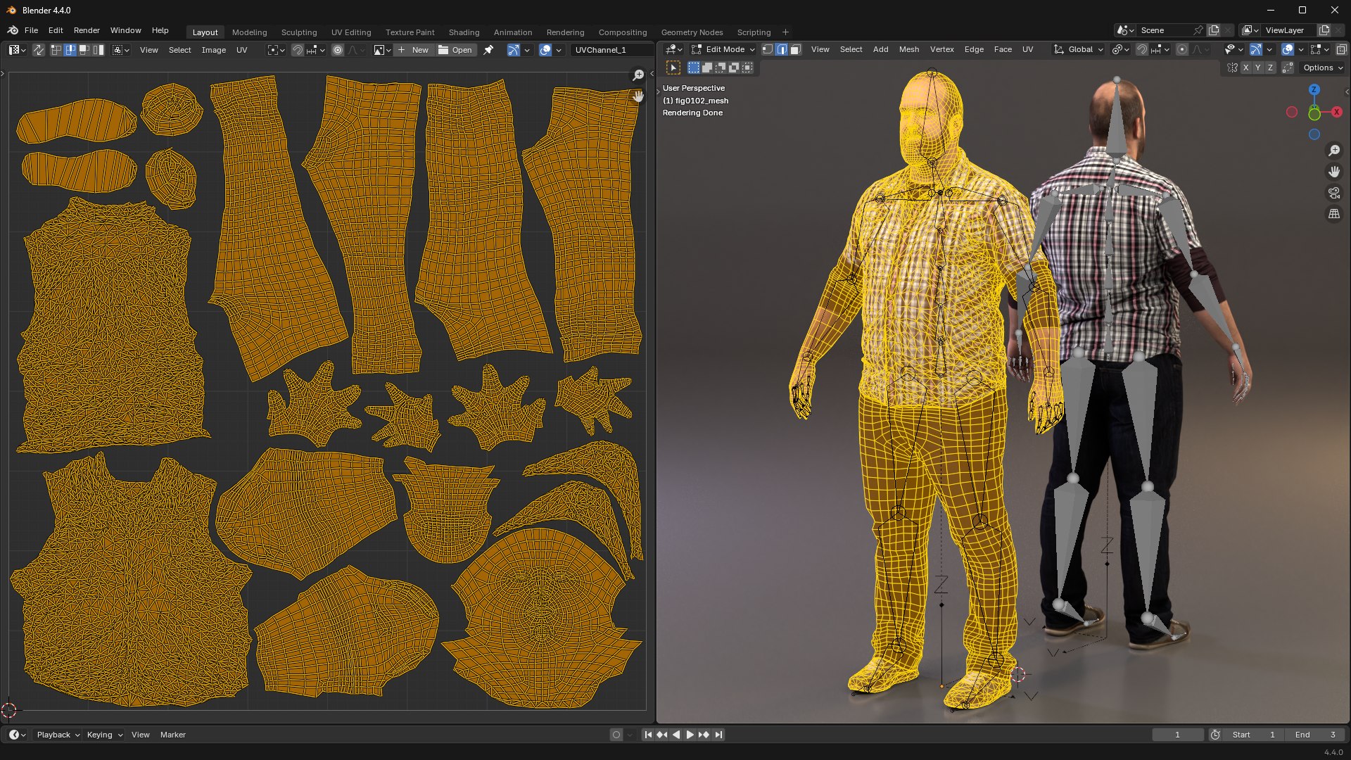 Rigged Man Character - 3D Scanned Figure 0102 3D Model - TurboSquid 2410074