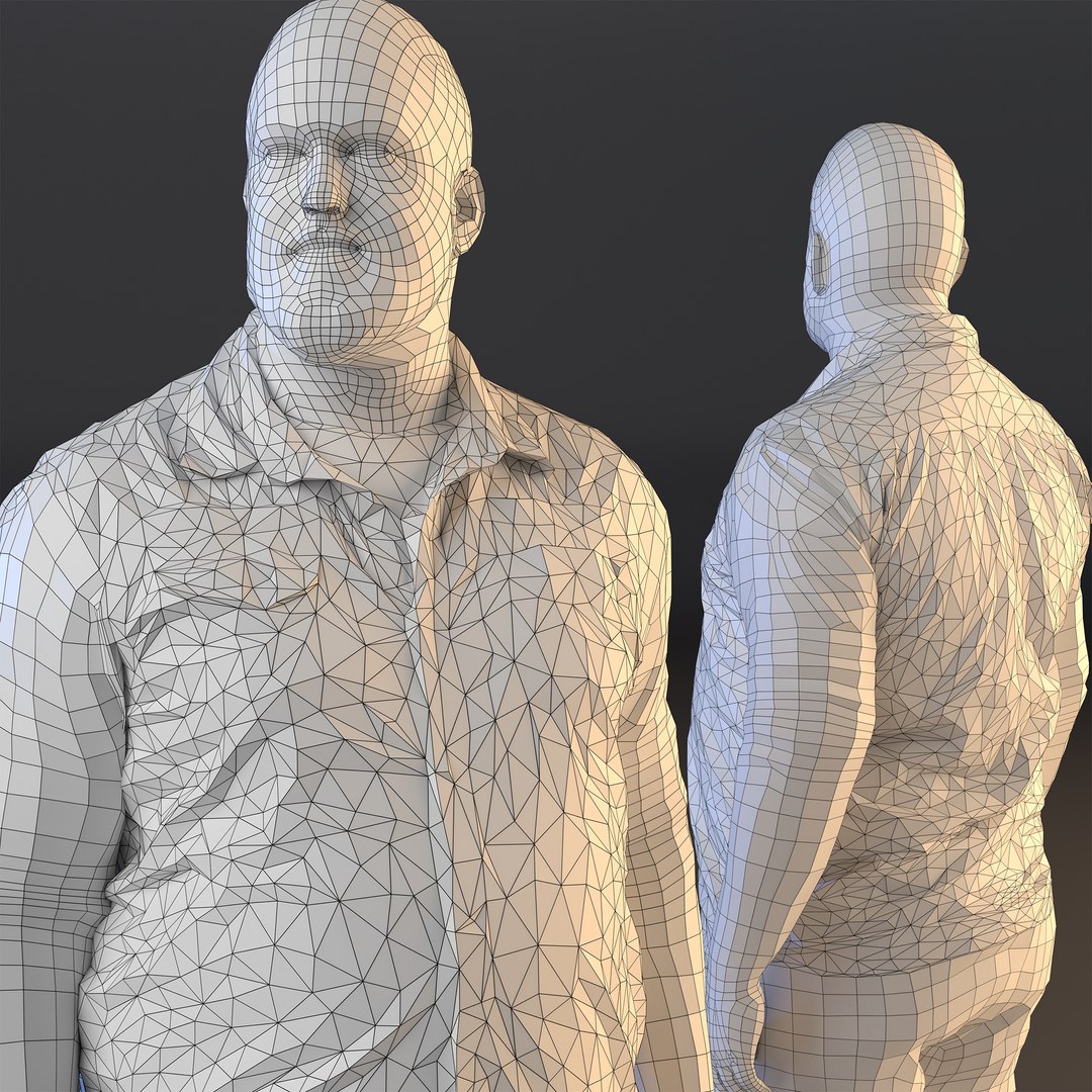 Rigged Man Character - 3D Scanned Figure 0102 3D Model - TurboSquid 2410074