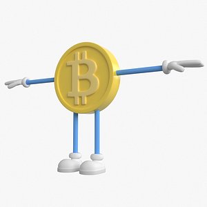 Bitcoin Character 3D model