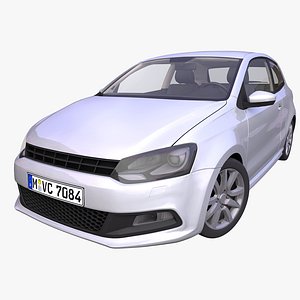 generic german hatchback interior car 3D