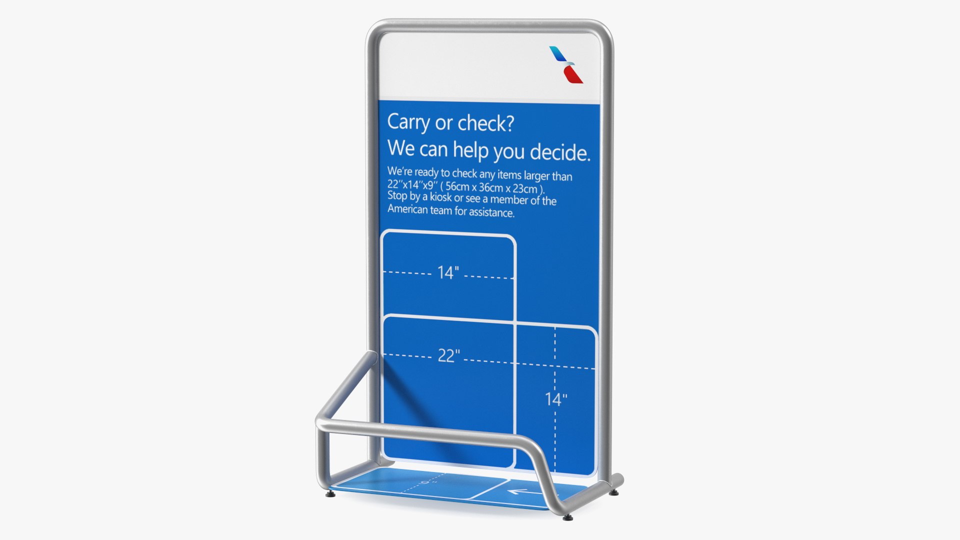 Airport Luggage Check Unit New 3D model preview