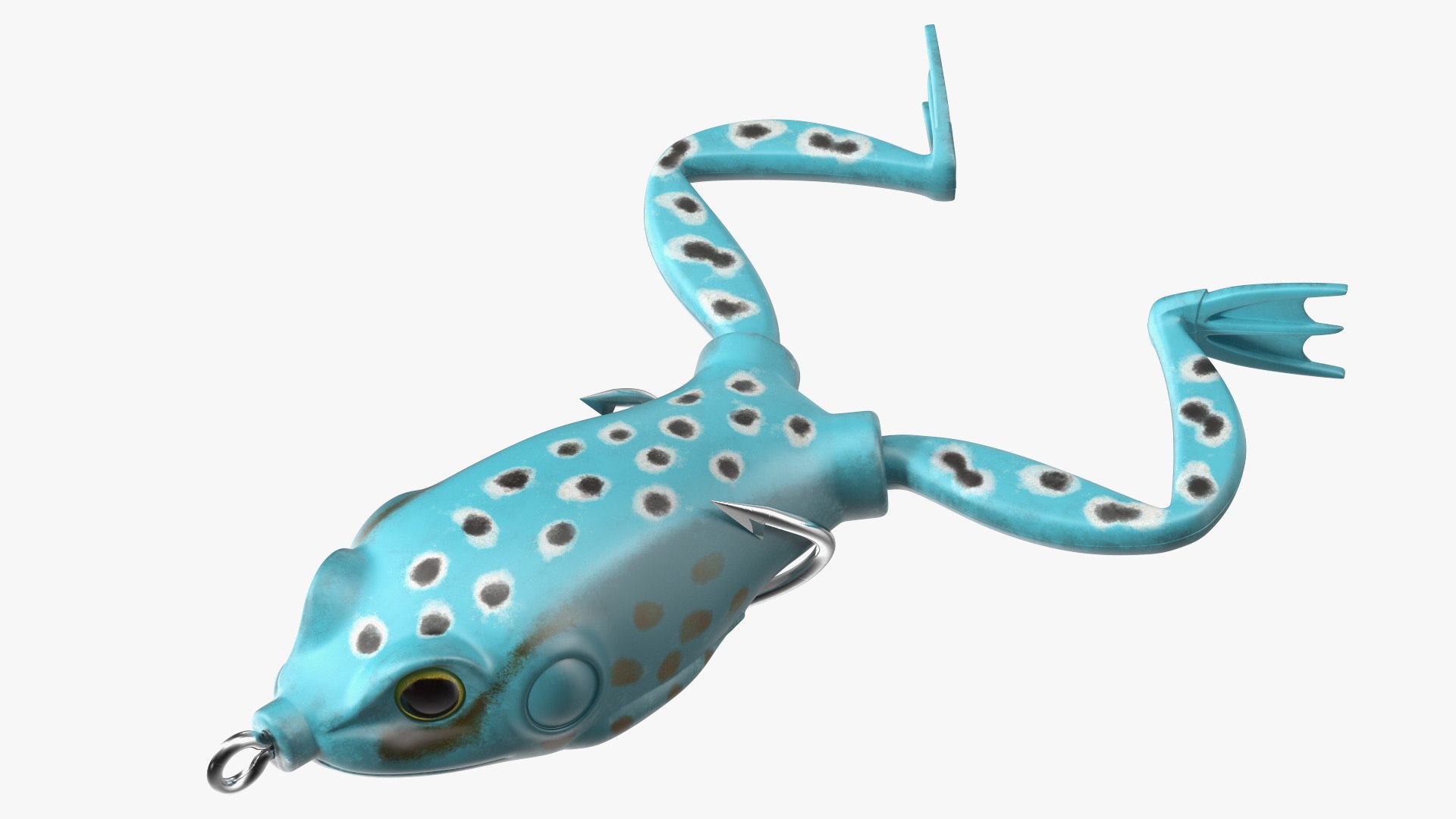 Soft Fishing Lure Frog 3D model preview
