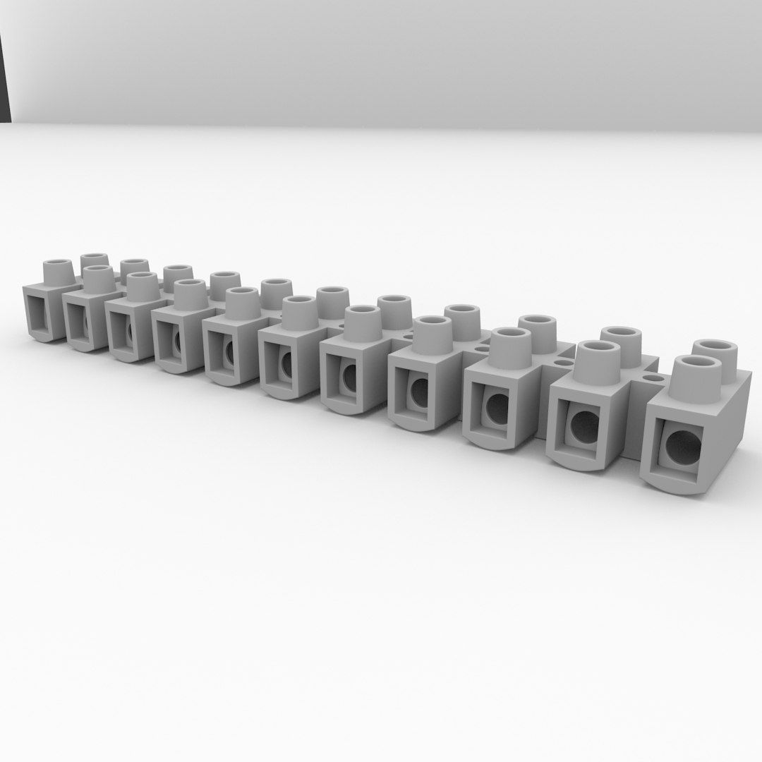 3d Terminal Block Model