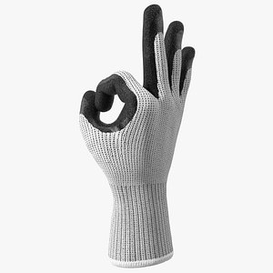 Safety Work Gloves OK Hand Gesture model