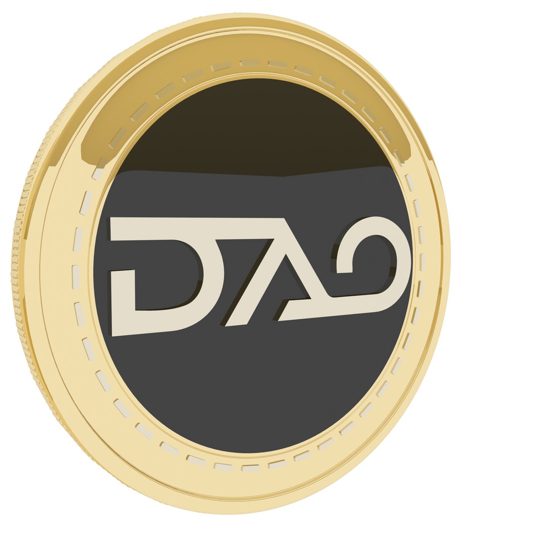 DAO Casino Cryptocurrency Gold Coin 3D - TurboSquid 1784435