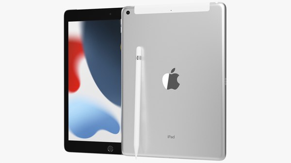 modelo 3d Apple iPad Pro 10 2 2021 WiFi y celular de novena
