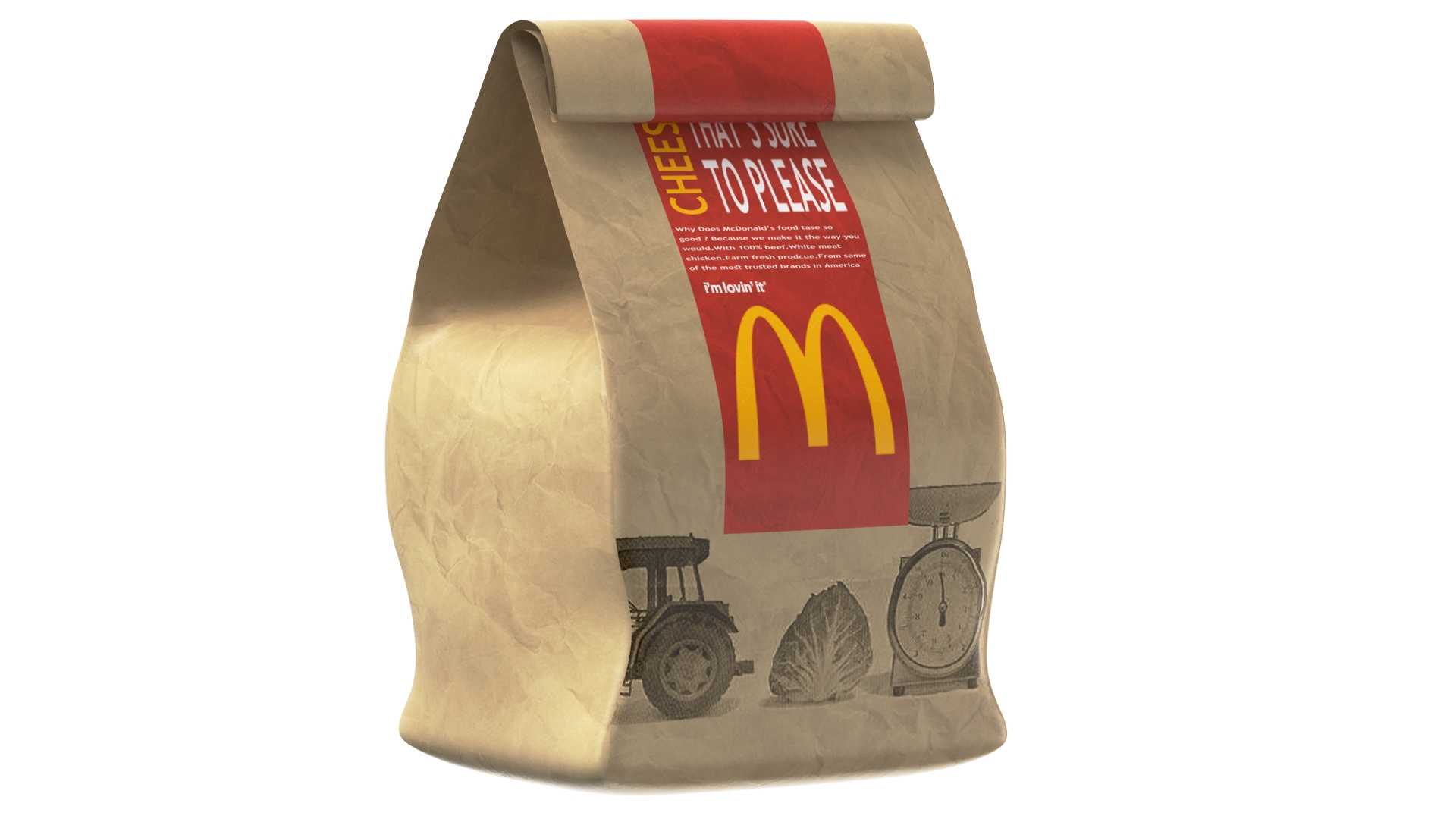 3D model Detailed MacDonalds Paper Bag TurboSquid 2042631