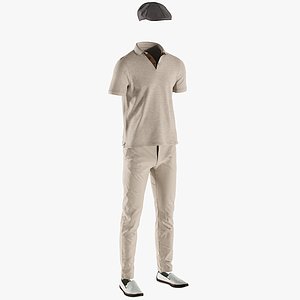Men's Polo with Pants, Shoes and Hat 8
