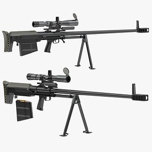 KSVK 12 Sniper Rifle 3D model