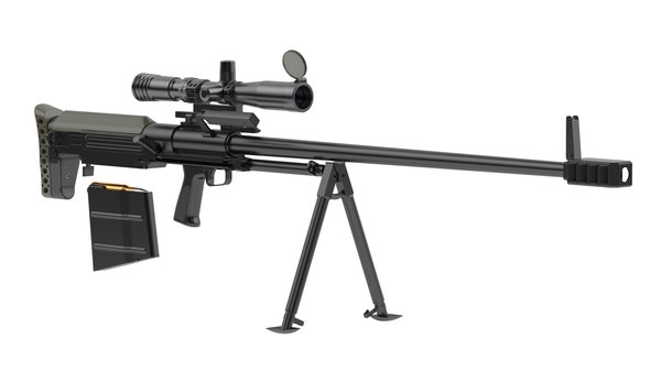 KSVK 12 Sniper Rifle 3D model - TurboSquid 1775467