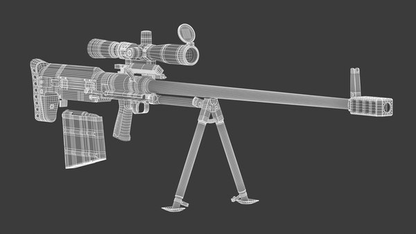 KSVK 12 Sniper Rifle 3D model - TurboSquid 1775467