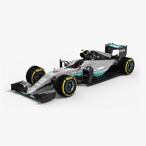 3d model mercedes f1 w07 hybrid