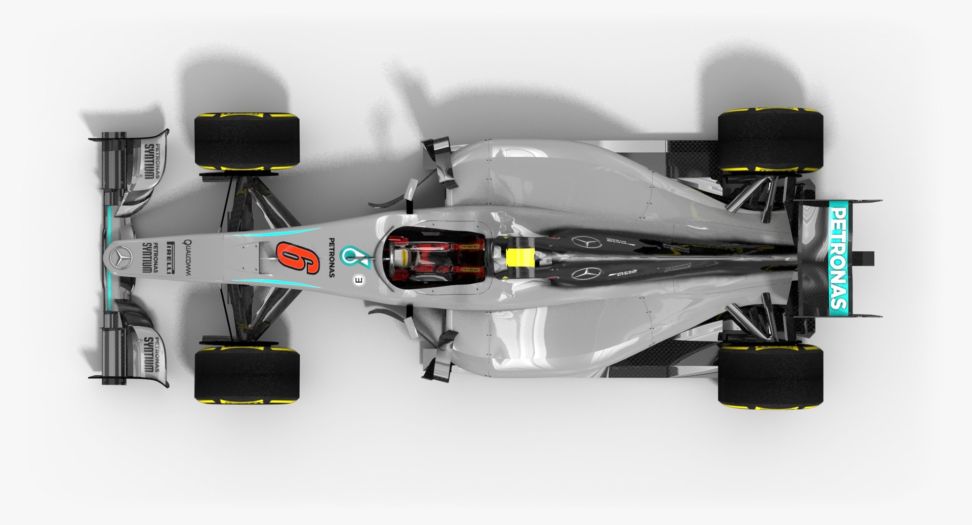 3d Model Mercedes F1 W07 Hybrid