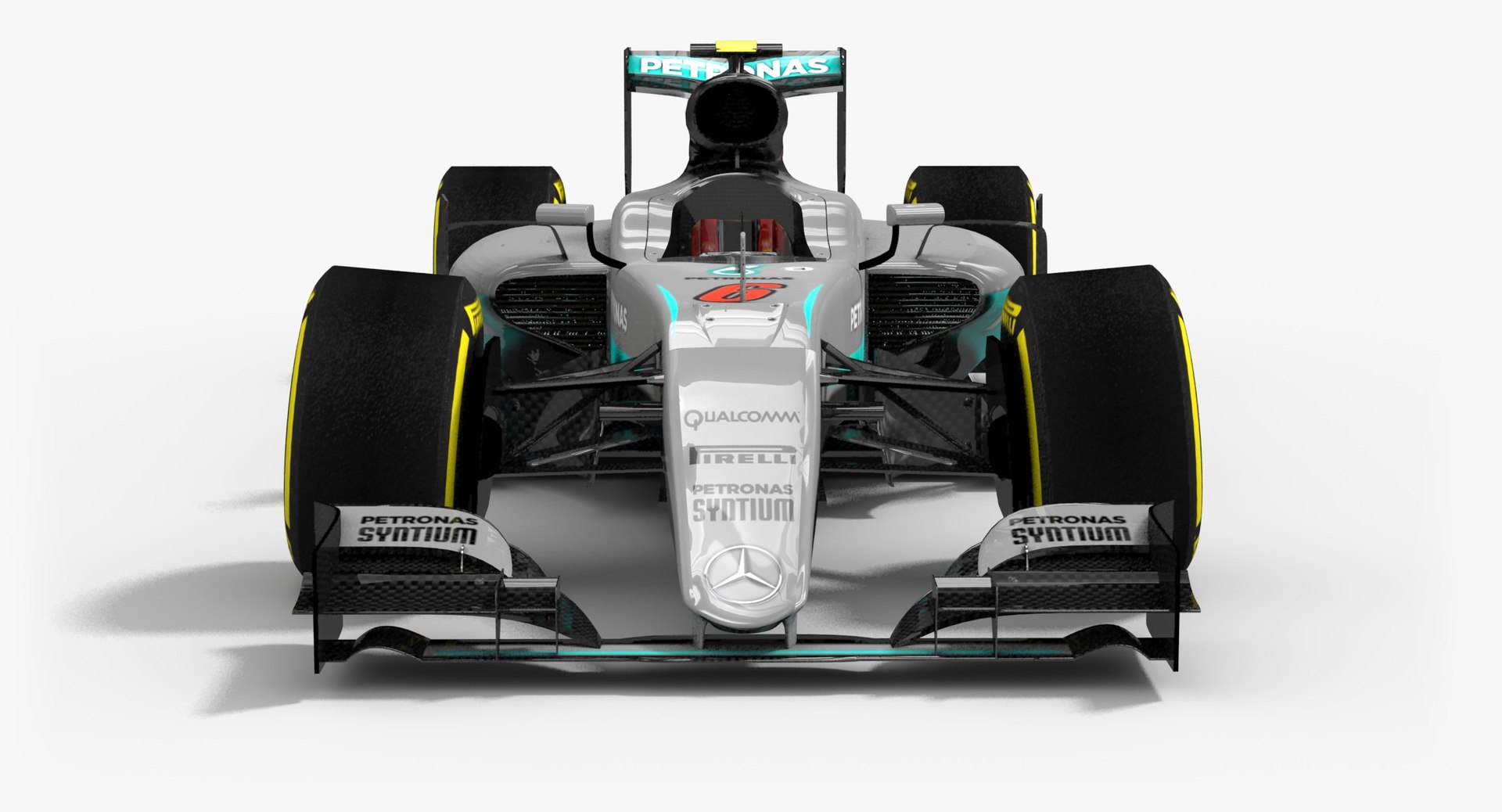 3d Model Mercedes F1 W07 Hybrid