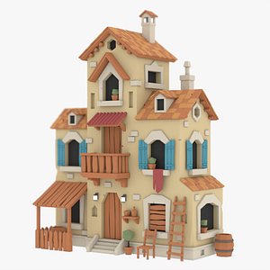 3D Low Poly House 03