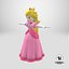 3D Princess Peach Character Super Mario Movie