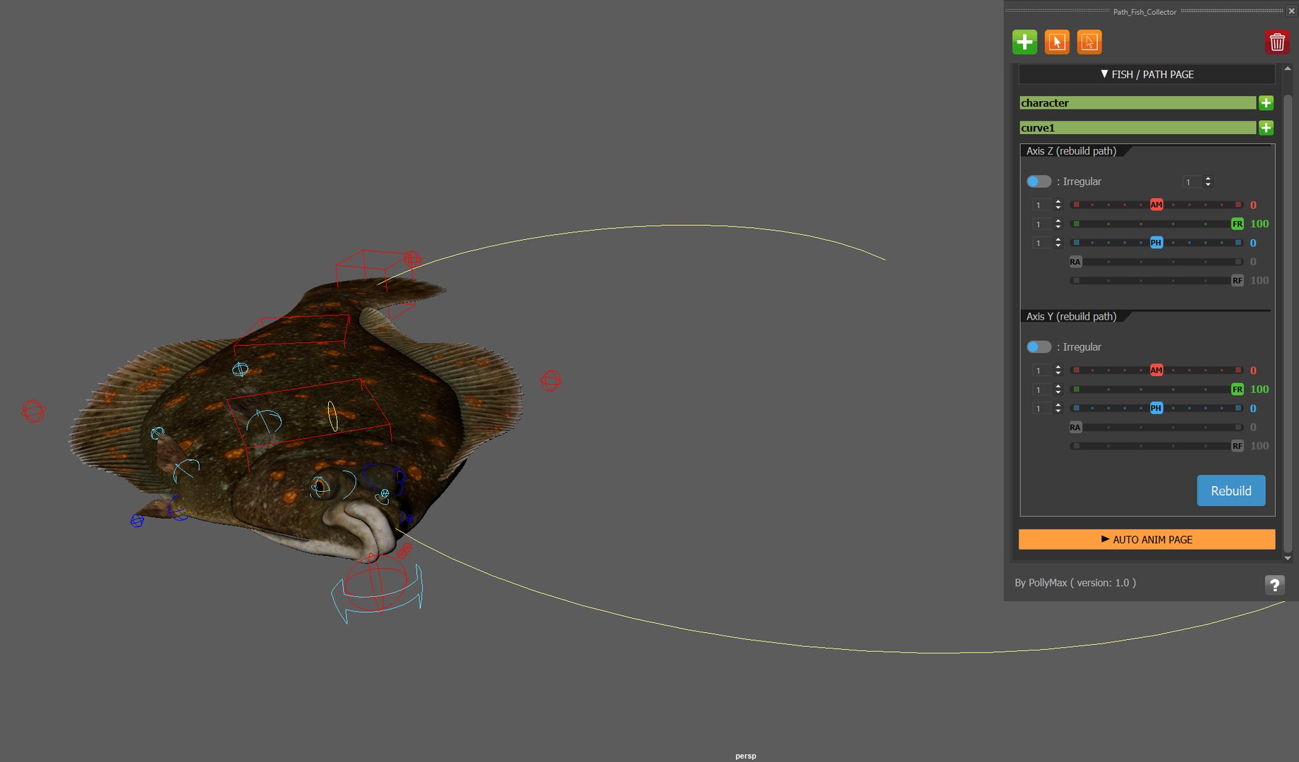 Flatfish Animated 3D Model - TurboSquid 2346300